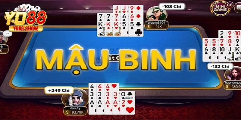 Mậu binh là một sự lựa chọn thú vị khác trong game bài online YO88